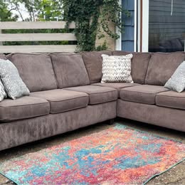 Pewter Sectional Sofa (Delivery Available)