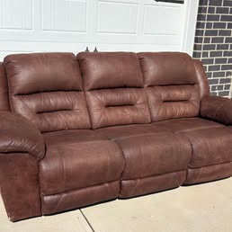 Brown Dual Reclining Sofa